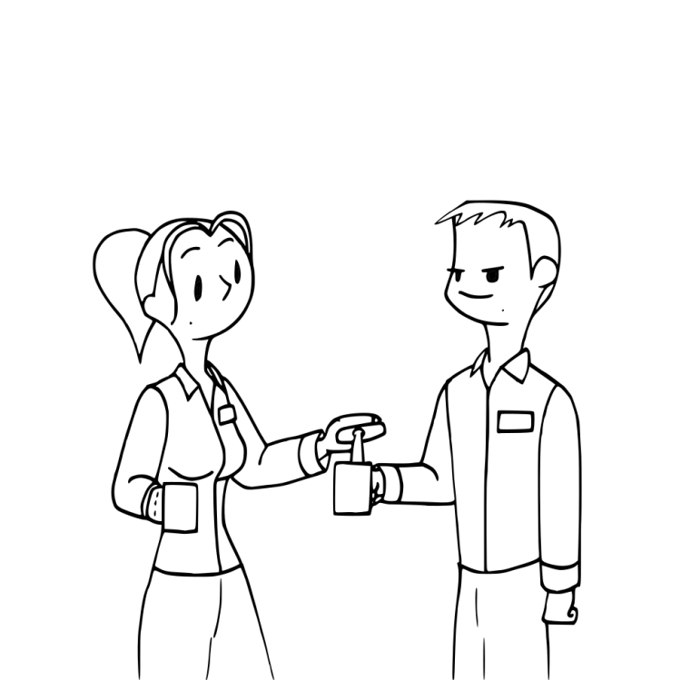 Ash and Pete Irish Coffee